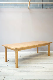 20th century traditionally made solid oak dining table - TallBoy Interiors