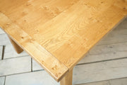 20th century traditionally made solid oak dining table - TallBoy Interiors