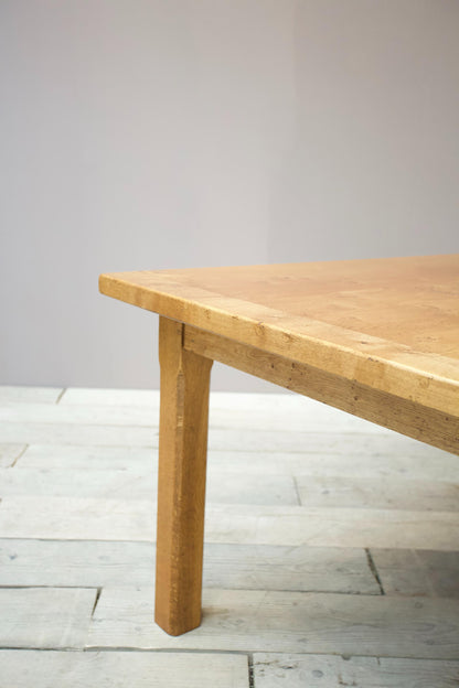 20th century traditionally made solid oak dining table