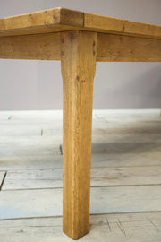 20th century traditionally made solid oak dining table - TallBoy Interiors