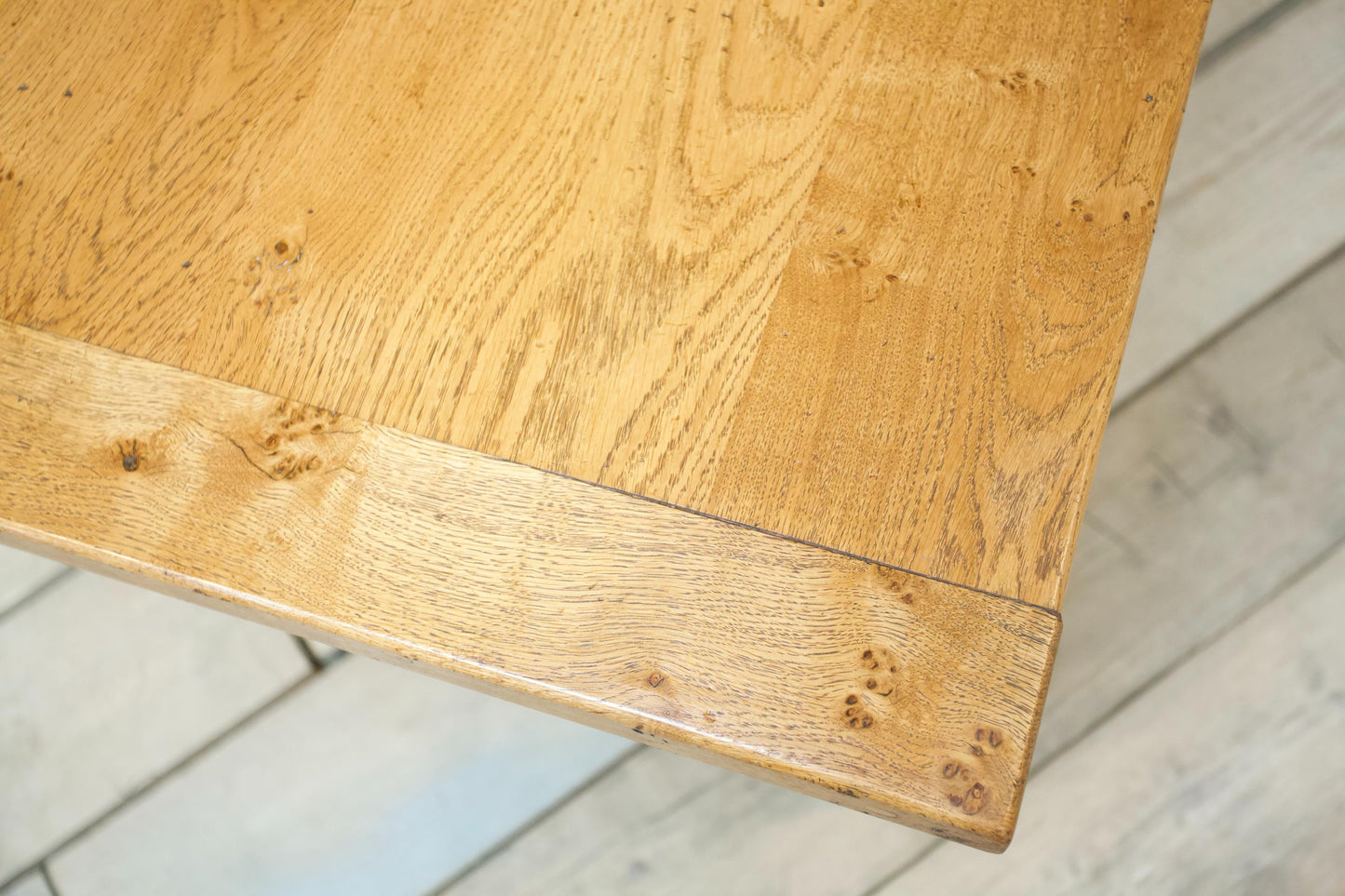 20th century traditionally made solid oak dining table