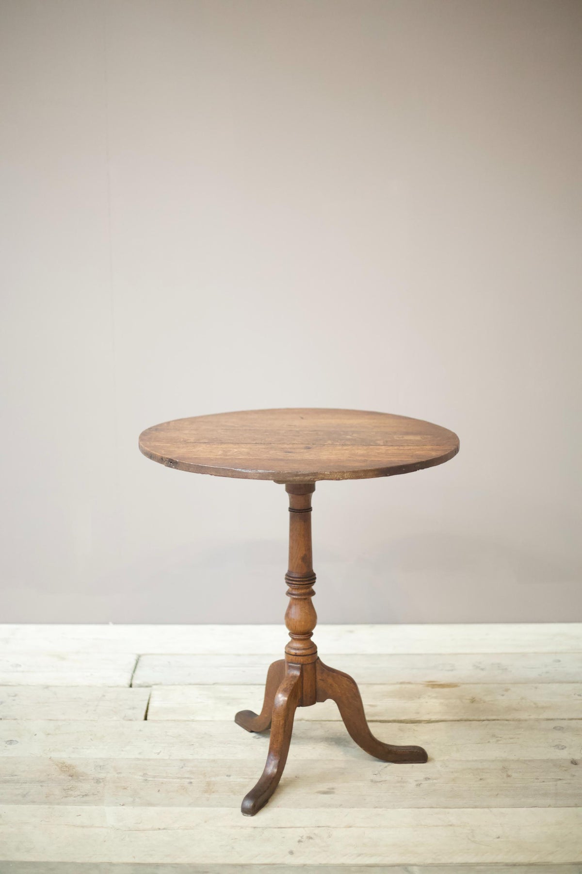 18th century oak circular side table - TallBoy Interiors