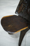 Antique 20th century African hardwood tribal chair