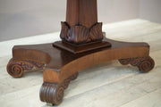 William IV flame mahogany tilt top centre table - TallBoy Interiors