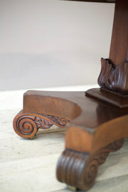 William IV flame mahogany tilt top centre table - TallBoy Interiors