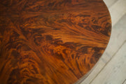 William IV flame mahogany tilt top centre table - TallBoy Interiors