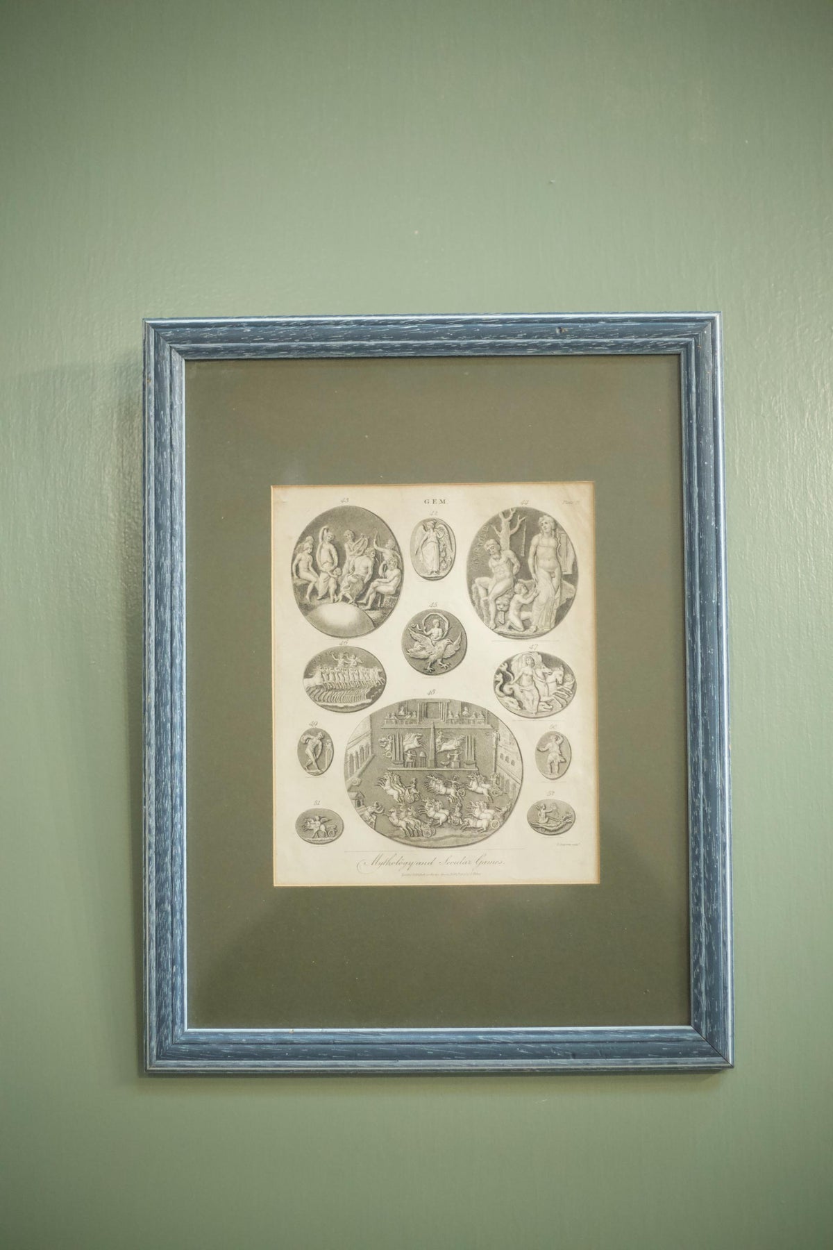 18th century book plate of intaglio's - TallBoy Interiors