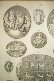 18th century book plate of intaglio's - TallBoy Interiors