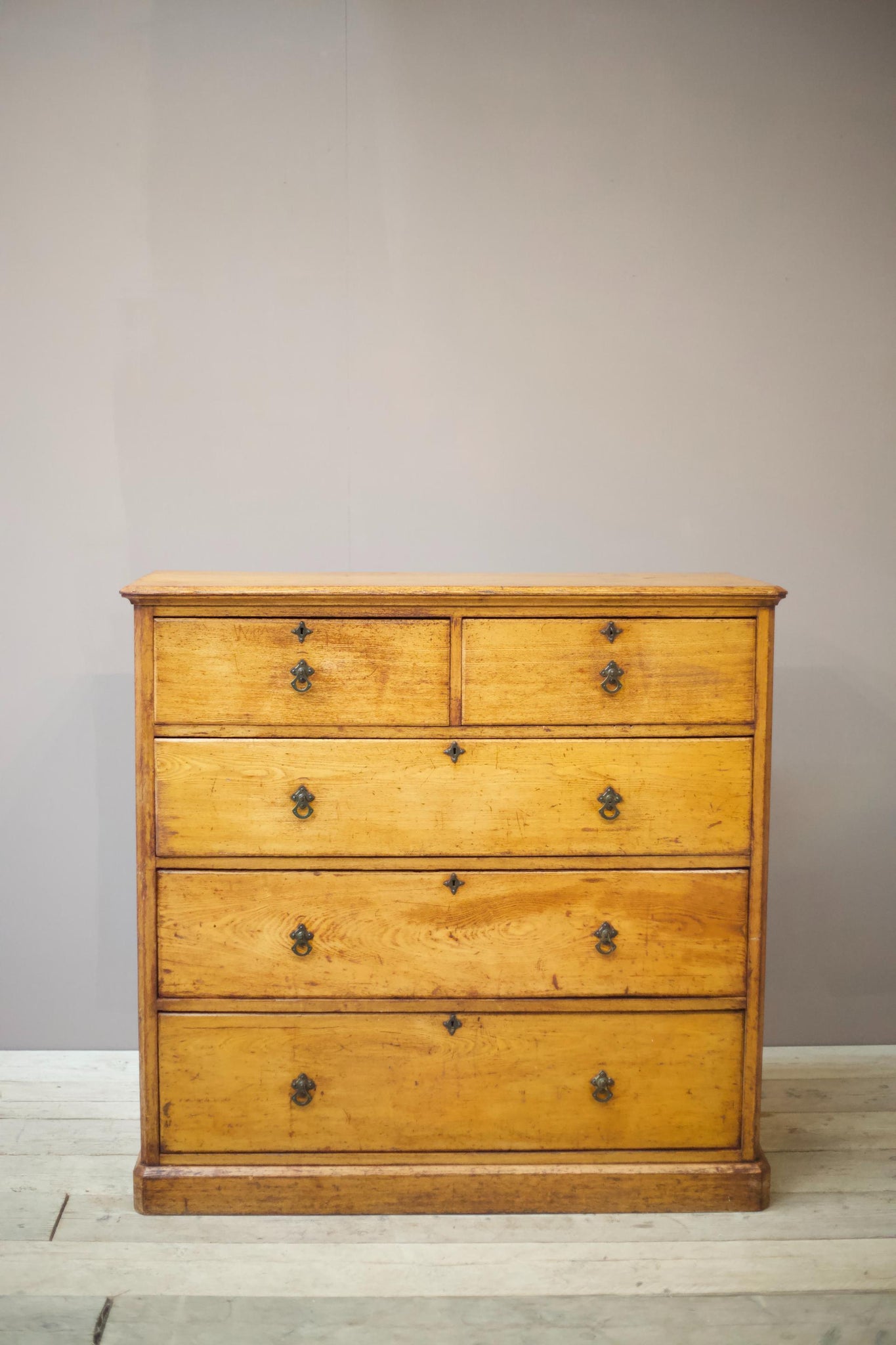 19th century Ash Aesthetic movement chest of drawers
