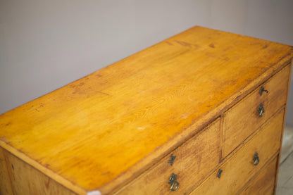 19th century Ash Aesthetic movement chest of drawers