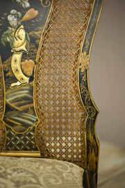 Pair of c.1900 Chinoiserie side chairs - TallBoy Interiors
