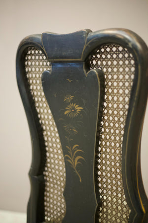 Pair of c.1900 Chinoiserie side chairs