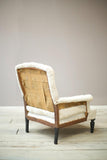 Napoleon III elegant proportion buttoned square back armchair