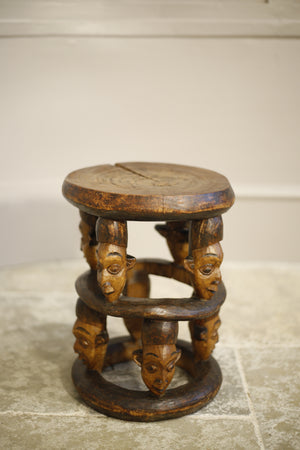 20th century African tribal head side table - TallBoy Interiors