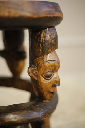 20th century African tribal head side table - TallBoy Interiors