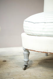 Pair of early 20th century French side chairs with painted legs - TallBoy Interiors