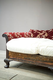 Antique c.1900 Camel back deep seated country house sofa - TallBoy Interiors