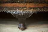 Antique c.1900 Camel back deep seated country house sofa
