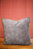 Storm grey velvet scatter cushions - 20inch