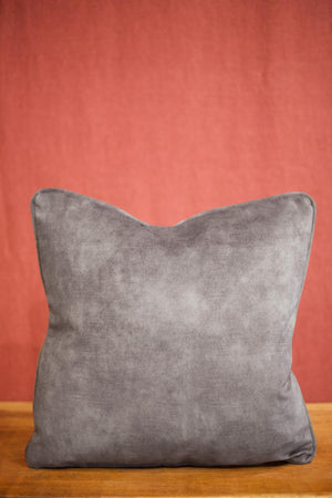 Storm grey velvet scatter cushions - 18inch