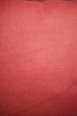 Vintage red linen scatter cushions - 20 inch