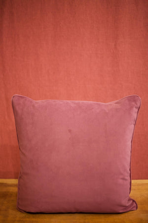 Indian red velvet scatter cushions - 20 inch