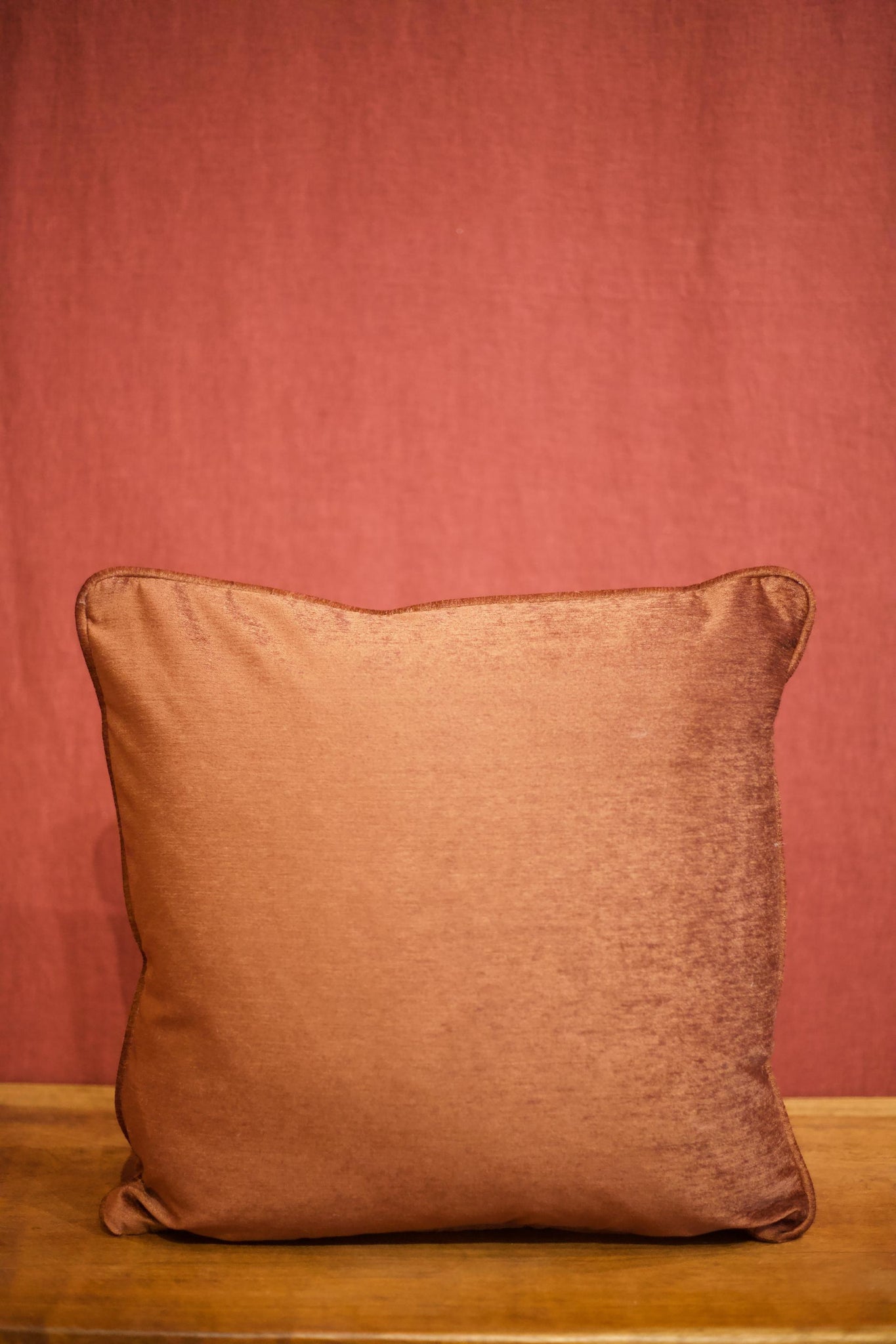 Copper metallic scatter cushions - 18 inch