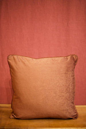 Copper metallic scatter cushions - 18 inch