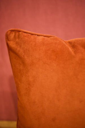 Umber velvet scatter cushions - 20 inch