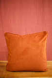 Umber velvet scatter cushions - 18 inch