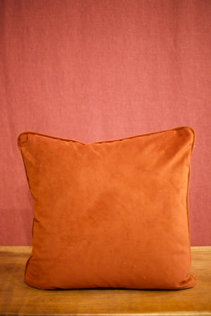 Umber velvet scatter cushions - 18 inch