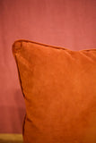 Umber velvet scatter cushions - 18 inch