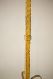 Mid century Spanish gilt metal floor lamp - Bright - TallBoy Interiors