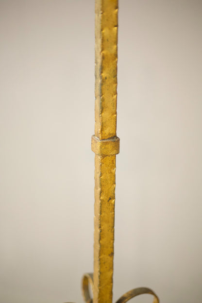Mid century Spanish gilt metal floor lamp - Bright