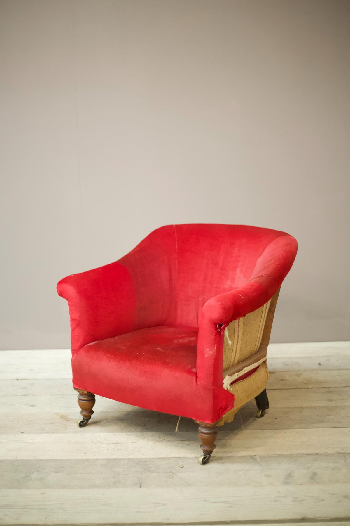 19th century Howard and sons style tub chair - TallBoy Interiors