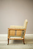 Early 20th century elegant square sided armchair