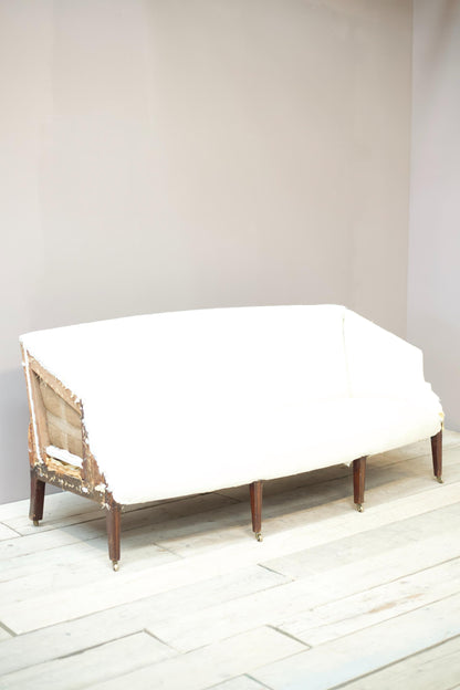 Georgian period sofa with angled sides