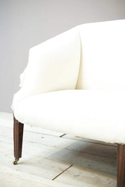 Georgian period sofa with angled sides