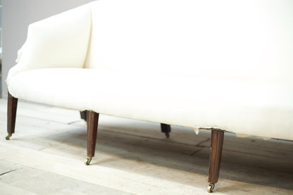 Georgian period sofa with angled sides