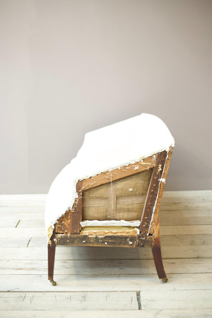 Georgian period sofa with angled sides