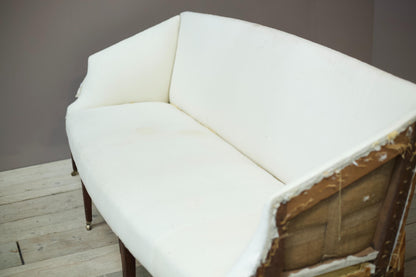 Georgian period sofa with angled sides
