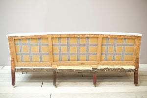 Georgian period sofa with angled sides