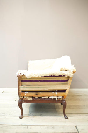20th century Georgian style Camel backed sofa
