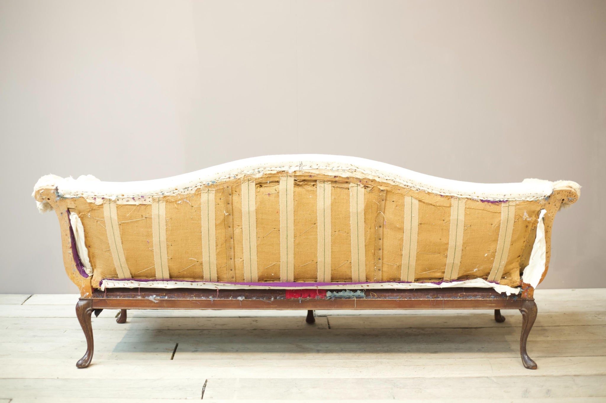 20th century Georgian style Camel backed sofa