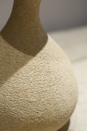 Studio pottery form vase - Sand