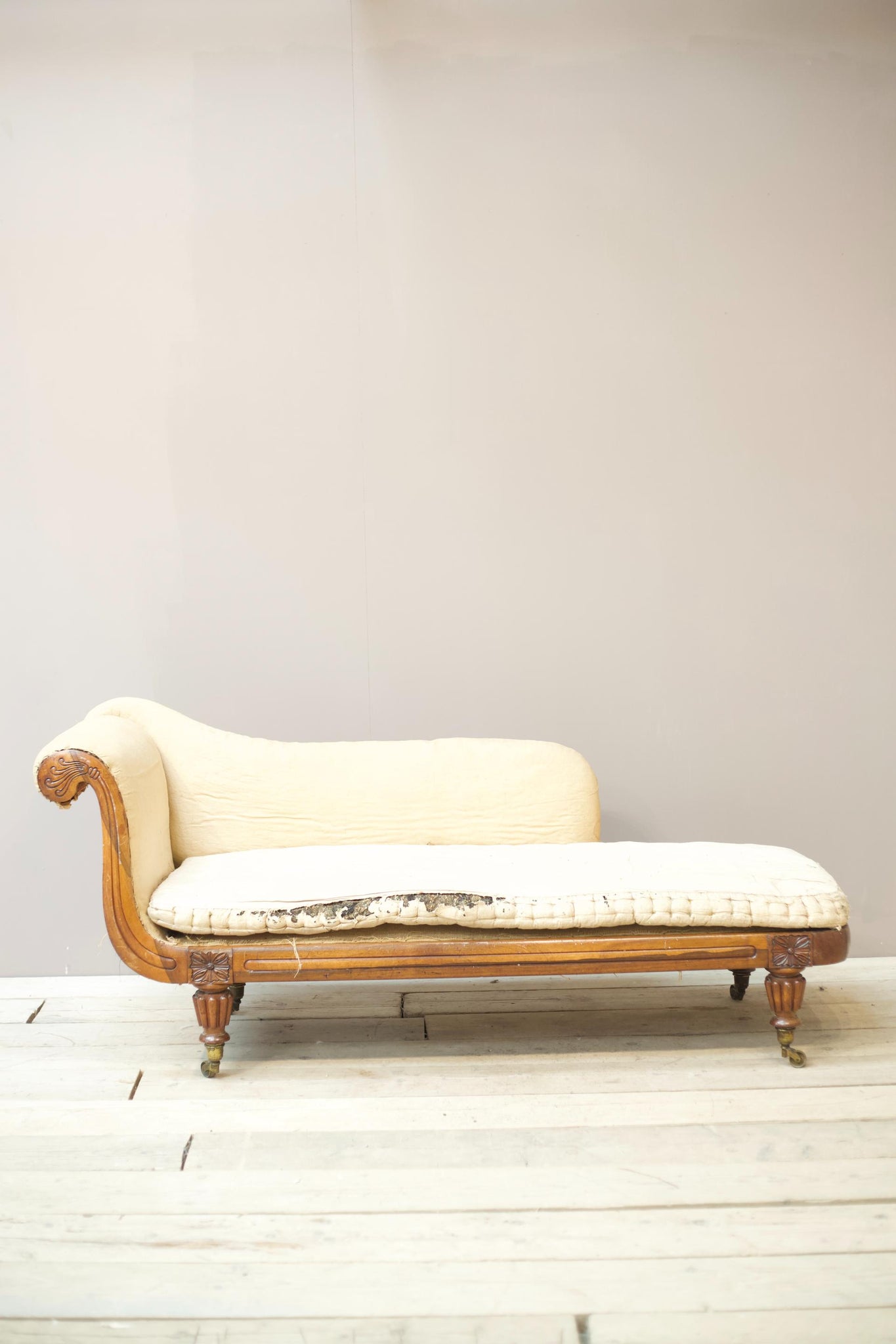 Regency period rosewood Chaise longue