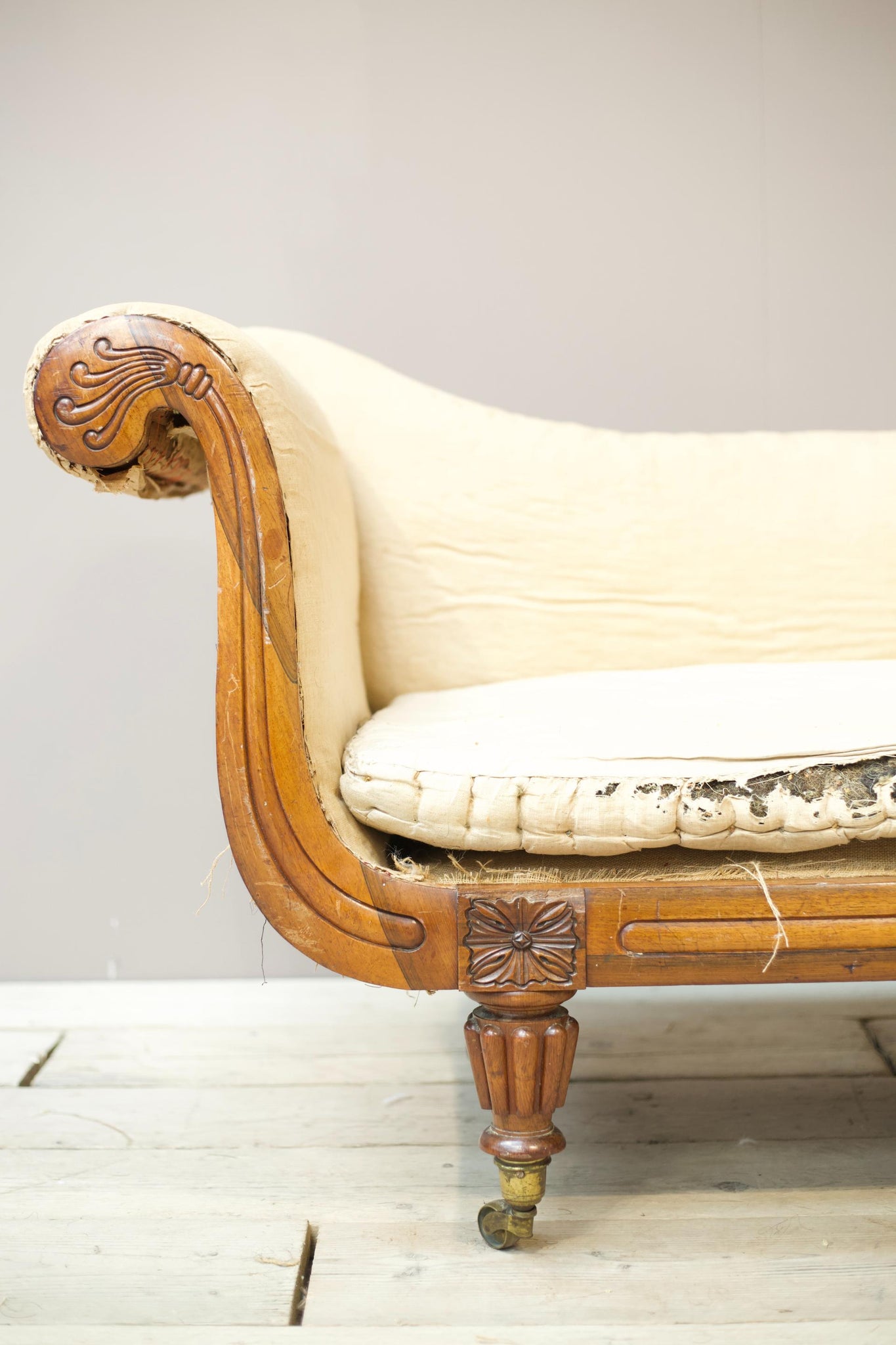 Regency period rosewood Chaise longue