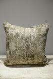 Heavy textured weave cushion in brown-18inch