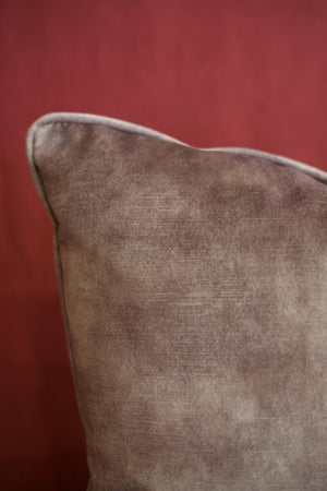 Gunmetal worn velvet scatter cushions - 20 inch