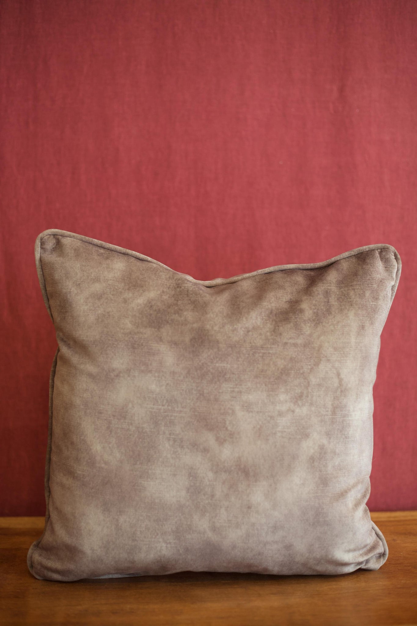 Gunmetal worn velvet scatter cushions - 18 inch